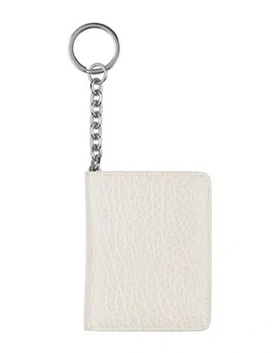 Maison Margiela Woman Cardholder White Size - Cow Leather