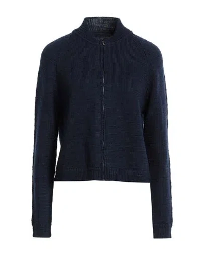Maison Margiela Woman Cardigan Midnight Blue Size L Wool