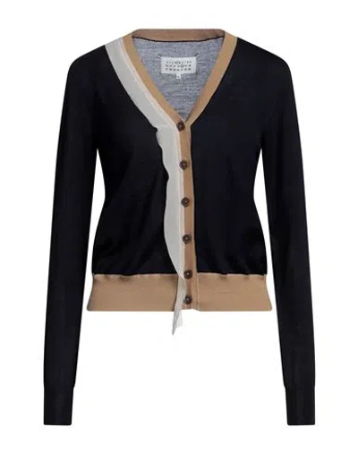 Maison Margiela Work-in-progress Wool-blend Cardigan In Blue