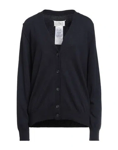 Maison Margiela Woman Cardigan Navy Blue Size M Cashmere