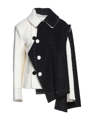 Maison Margiela Coats In Ivory