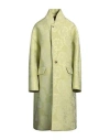 Maison Margiela Woman Coat Light Green Size 4 Silk, Polyamide