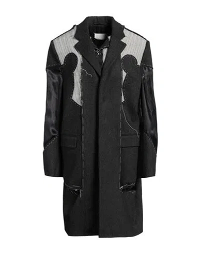 Maison Margiela Woman Coat Steel Grey Size 4 Wool