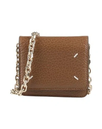 Maison Margiela Woman Coin Purse Brown Size - Leather In Brown