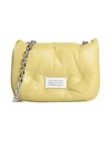 Maison Margiela Woman Cross-body Bag Lime Green Size - Ovine Leather, Zinc, Aluminum, Copper