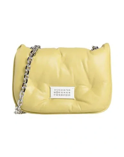 Maison Margiela Woman Cross-body Bag Lime Green Size - Ovine Leather, Zinc, Aluminum, Copper In Green