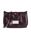Maison Margiela Woman Cross-body Bag Burgundy Size - Ovine Leather, Zinc, Aluminum, Copper