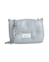 Maison Margiela Woman Cross-body Bag Grey Size - Ovine Leather, Zinc, Aluminum, Copper