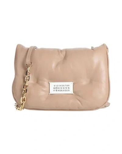 Maison Margiela Woman Cross-body Bag Light Brown Size - Ovine Leather, Zinc, Aluminum, Copper In Beige