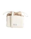 Maison Margiela Grained Leather Shoulder Bag In Grey