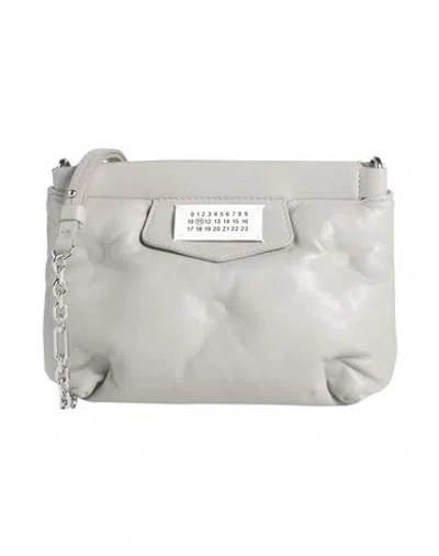 Maison Margiela Woman Cross-body Bag Light Grey Size - Ovine Leather