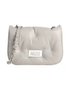 Maison Margiela Woman Cross-body Bag Light Grey Size - Ovine Leather, Zinc, Aluminum, Copper