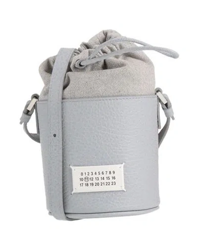 Maison Margiela Woman Cross-body Bag Light Grey Size - Soft Leather In Black