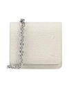 Maison Margiela Woman Cross-body Bag Light Grey Size - Soft Leather, Metal
