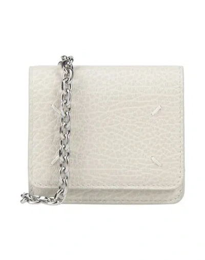 Maison Margiela Woman Cross-body Bag Light Grey Size - Soft Leather, Metal