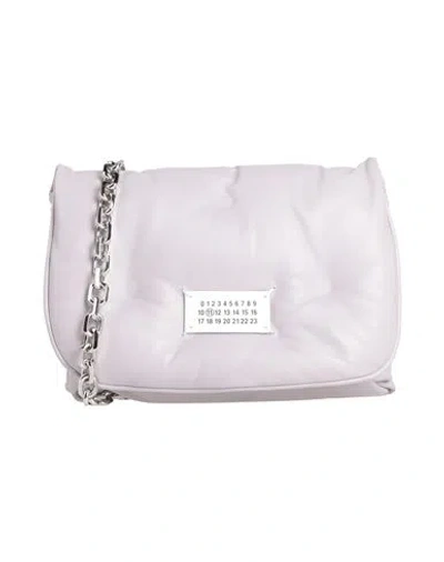 Maison Margiela Woman Cross-body Bag Lilac Size - Ovine Leather, Zinc, Aluminum, Copper In Purple