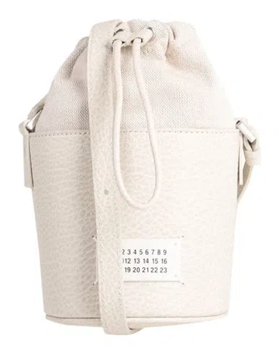Maison Margiela Woman Cross-body Bag Off White Size - Soft Leather