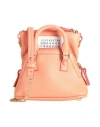 Maison Margiela Woman Cross-body Bag Salmon Pink Size - Goat Skin, Brass, Zinc, Aluminum, Copper