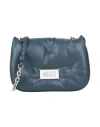 Maison Margiela Woman Cross-body Bag Slate Blue Size - Leather