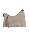 Maison Margiela Woman Cross-body Bag Taupe Size - Leather In Gray