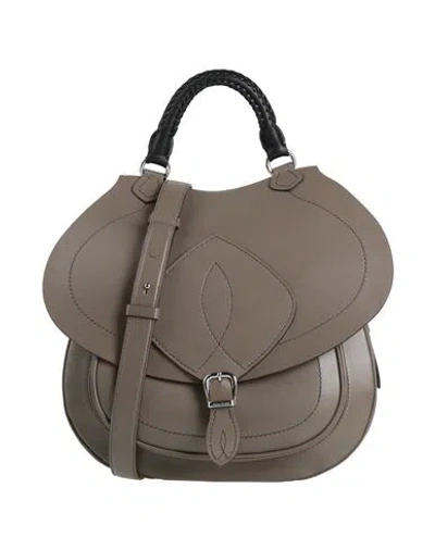 Maison Margiela Woman Cross-body Bag Taupe Size - Leather In Gray