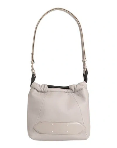 Maison Margiela Woman Cross-body Bag Taupe Size - Leather In Grey