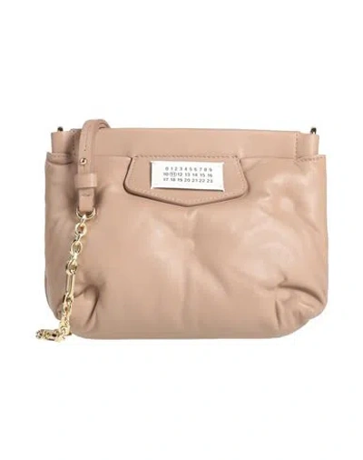 Maison Margiela Woman Cross-body Bag Taupe Size - Ovine Leather In Grey