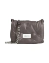 Maison Margiela Woman Cross-body Bag Taupe Size - Ovine Leather, Zinc, Aluminum, Copper In Gray