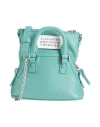 Maison Margiela Woman Cross-body Bag Turquoise Size - Goat Skin, Brass, Zinc, Aluminum, Copper In Blue