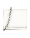 Maison Margiela Woman Crossbody Wallet Ivory Size - Leather, Metal