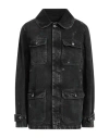 Maison Margiela Woman Denim Outerwear Black Size 12 Cotton In Black