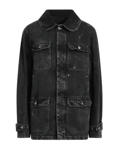 Maison Margiela Woman Denim Outerwear Black Size 12 Cotton