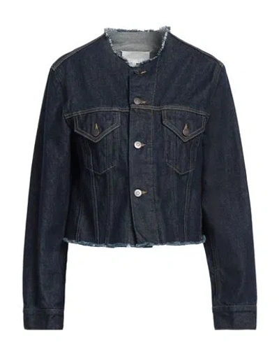 Maison Margiela Woman Denim Outerwear Blue Size 0 Cotton
