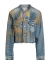 Maison Margiela Woman Denim Outerwear Blue Size 10 Cotton In Blue