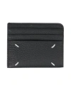 Maison Margiela Woman Document Holder Black Size - Bovine Leather