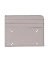 Maison Margiela Woman Document Holder Grey Size - Soft Leather