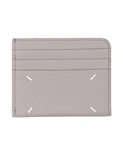Maison Margiela Woman Document Holder Grey Size - Soft Leather