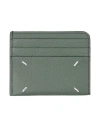 Maison Margiela Woman Document Holder Military Green Size - Soft Leather