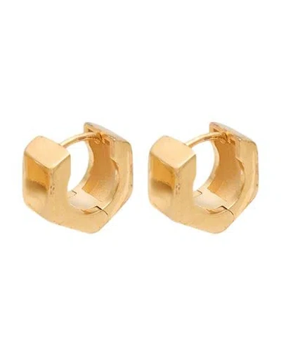 Maison Margiela Woman Earrings Gold Size - Brass