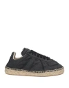 Maison Margiela Woman Espadrilles Black Size 8 Textile Fibers