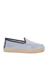 Maison Margiela Woman Espadrilles Light Blue Size 10 Textile Fibers