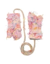 Maison Margiela Woman Gloves Pink Size L Wool, Cotton, Polyamide, Linen, Silk