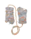 Maison Margiela Woman Gloves Slate Blue Size M Wool, Cotton, Polyamide, Linen, Silk In Blue