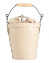 Maison Margiela Woman Handbag Beige Size - Leather In Beige