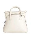 Maison Margiela Woman Handbag Beige Size - Leather, Textile Fibers In Beige