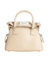 Maison Margiela Woman Handbag Beige Size - Soft Leather, Textile Fibers
