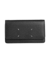 Maison Margiela Woman Handbag Navy Blue Size - Bovine Leather, Brass, Zinc In Black