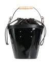Maison Margiela Four-stitch Logo Bucket Bag In Black