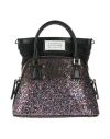 Maison Margiela Woman Handbag Black Size - Polyester, Cow Leather, Zinc, Aluminum, Copper In Black