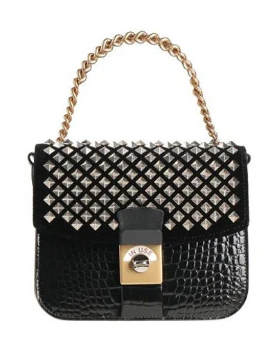 Maison Margiela Woman Handbag Black Size - Leather, Textile Fibers
